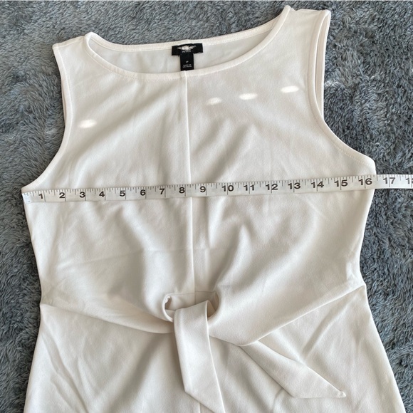 ANN TAYLOR Women's Sleeveless Tie-Front Top, White, Size SP - Picture 4 of 6